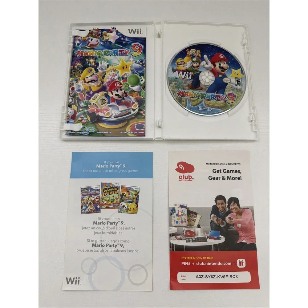 Mario Party 9 - Nintendo Wii - CIB - Complete w/ Inserts - MINT - Tested